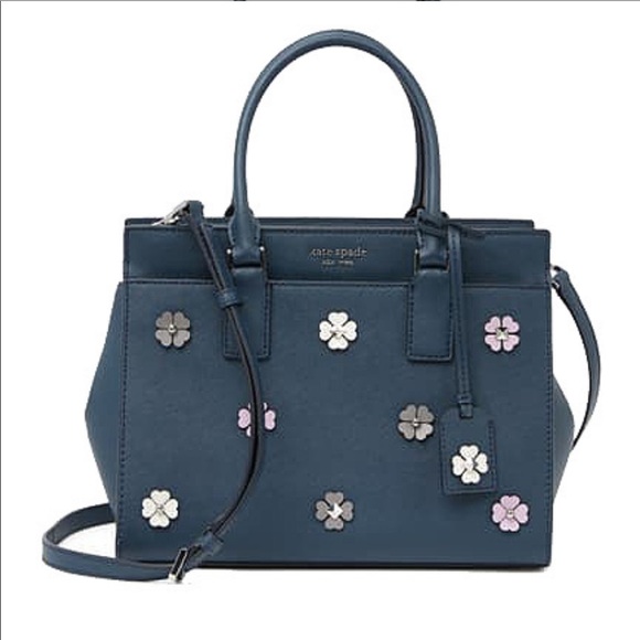 kate spade Handbags - Kate Spade Cameron Flower Appliqué Medium Satchel